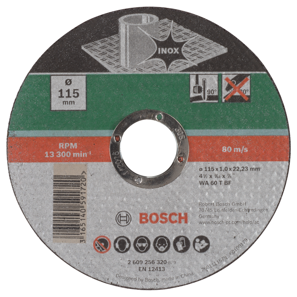 Bosch Accessoires Doorslijpschijf Inox | 115 X1 | Recht - 2609256320
