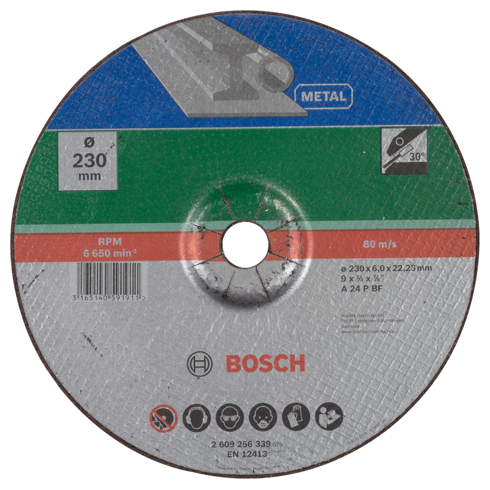 Bosch Accessoires Afbraamschijf gebogen, metaal | 230 X6 Gebogen - 2609256339