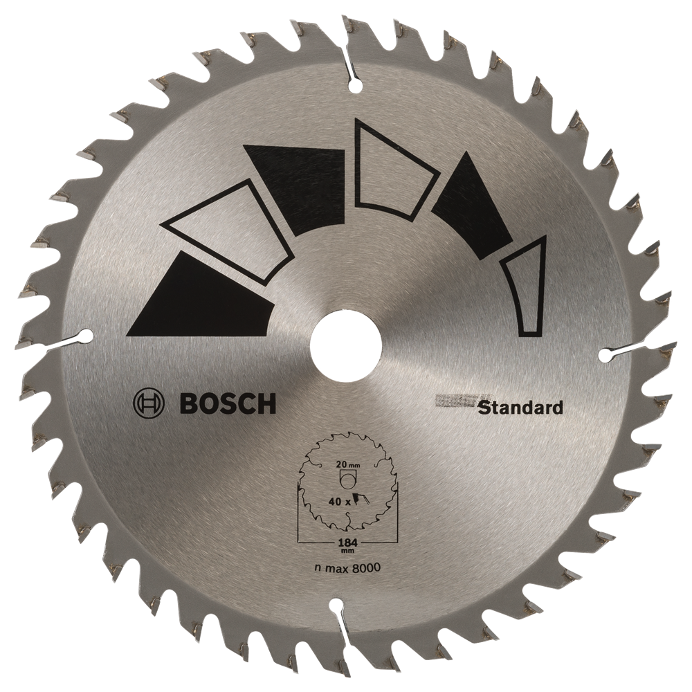 Bosch Accessoires Cirkelzaagblad Standard 184X20 T40 - 2609256B56
