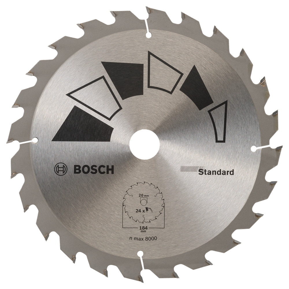 Bosch Accessoires Cirkelzaagblad Standard 184X20 T24 - 2609256B57
