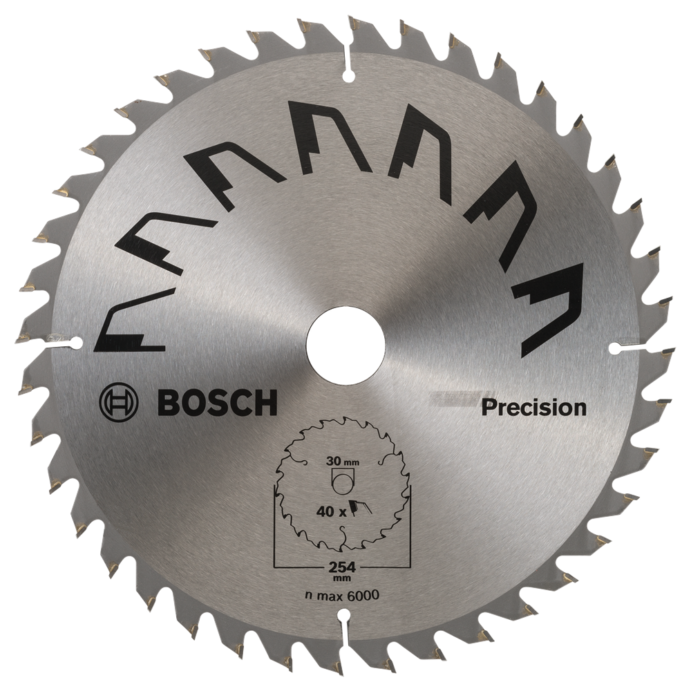 Bosch Accessoires Cirkelzaagblad Precision 254X2X30 T40 (1) - 2609256B59