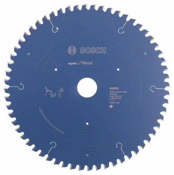 Bosch Accessoires Cirkelzaagblad expert for Wood 254x30x2.4/1.8x60 T - 2608642530