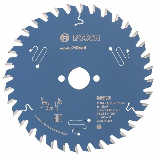 Bosch Accessoires Cirkelzaagblad expert for Wood 140x20x1.8/1.3x36 T - 2608644009