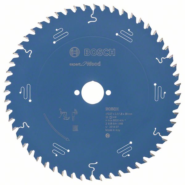 Bosch Accessoires Cirkelzaagblad expert for Wood 237x30x2.5/1.8x56 T - 2608644068