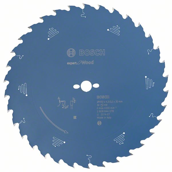 Bosch Accessoires Cirkelzaagblad expert for Wood 450x30x4.5/3x34 T - 2608644078