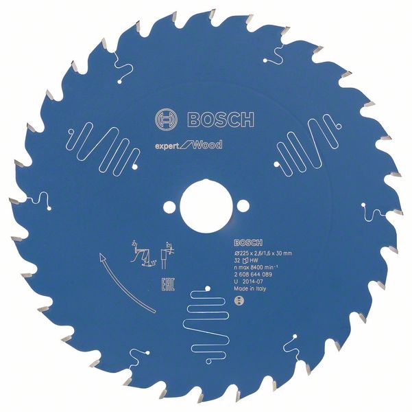 Bosch Accessoires Cirkelzaagblad expert for Wood 225x30x2.6/1.6x32 T - 2608644089