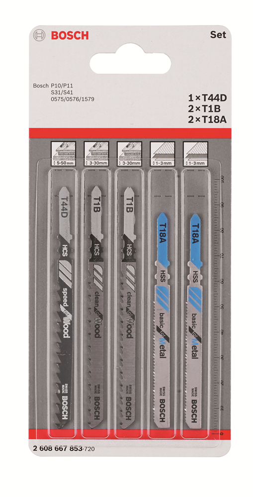 Bosch Accessoires Set TT-Shank (Wood/Metal) - 2608667853