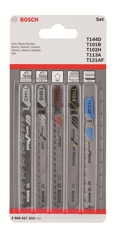 Bosch Accessoires Set T-Shank (Allrounder) - 2608667856