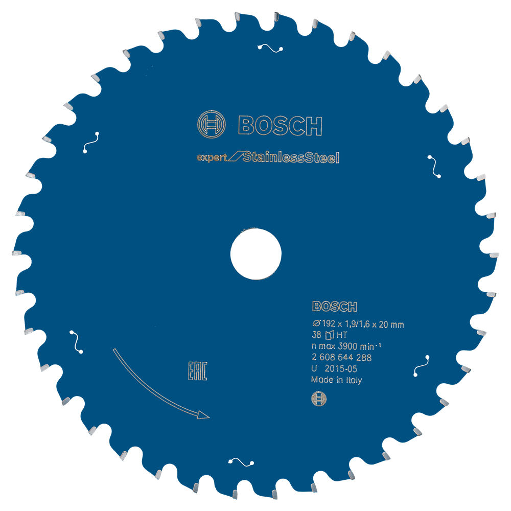Bosch Accessoires Cirkelzaagblad Expert for StainlessSteel 192X20X1.9/1.6X38 - 2608644288