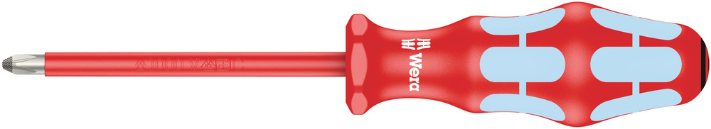 Wera 3165 i PZ VDE geïsoleerde Pozidriv Schroevendraaier, RVS , PZ 2 x 100 mm - 1 stuk(s) - 05022741001