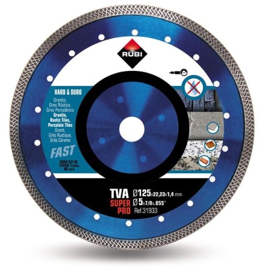 Rubi Diamantzaagblad | TVA Superpro | 125mm - 31933