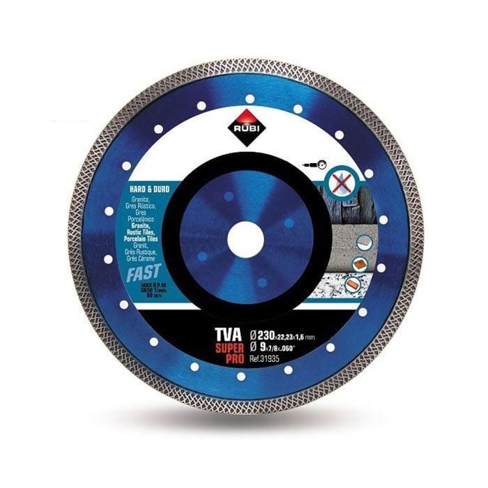 Rubi Diamantschijf TURBO VIPER (TVA) | 230 x 1,6 x 22,2 mm - 31935