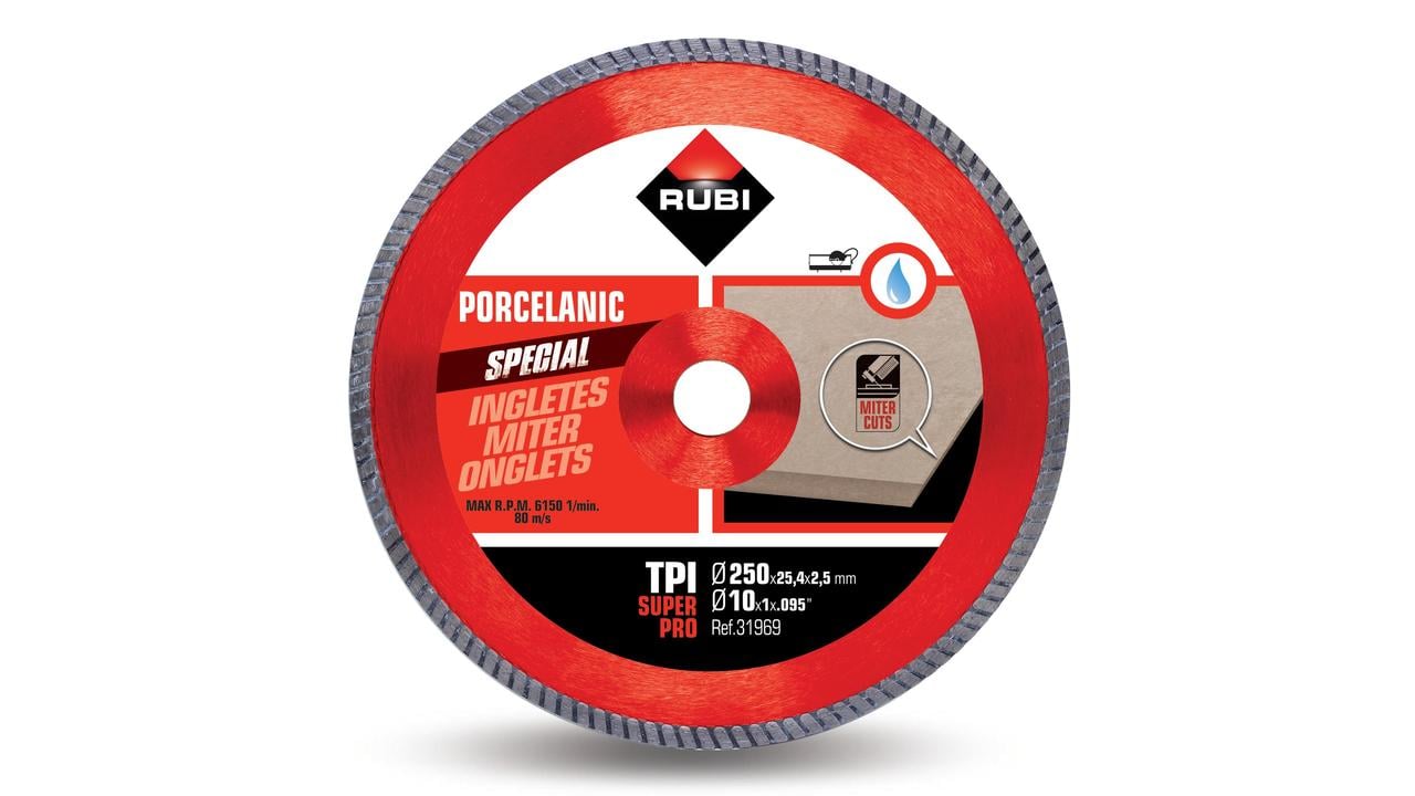 Rubi TPI 250 SUPERPRO diamantzaagblad 250 mm 31969