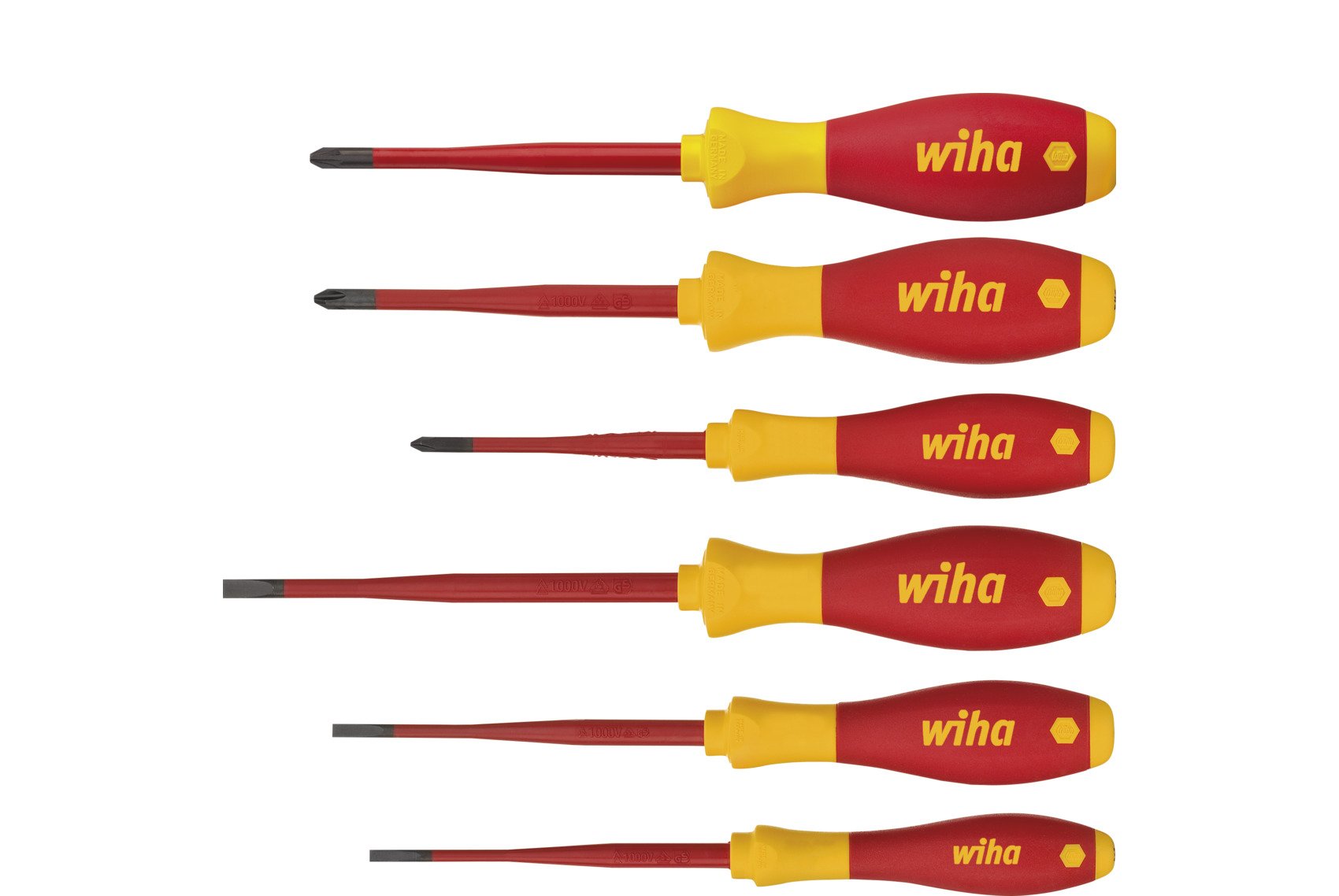 Wiha Wiha SoftFinish electric slimFix -schroevendraaierset, 6-delig - 38362