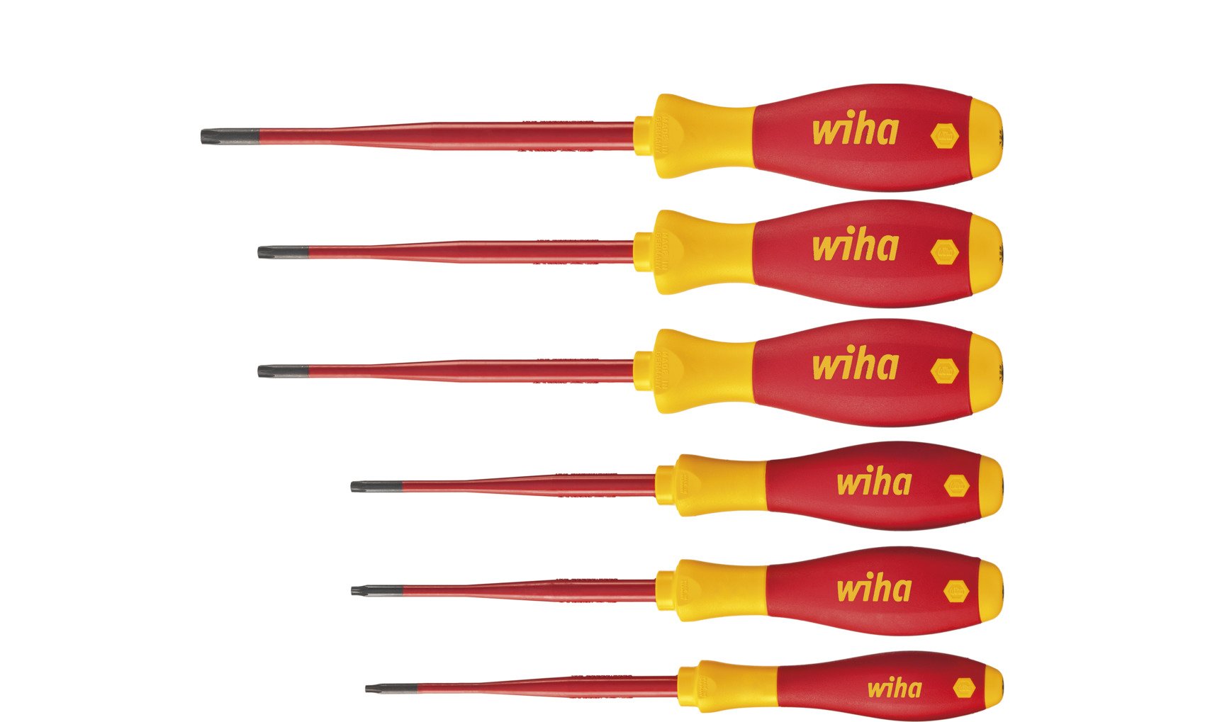 Wiha Schroevendraaier-set | 6-delig TX- BO | meercomponentengreep | ronde kling | 1 stuk - 41245 41245