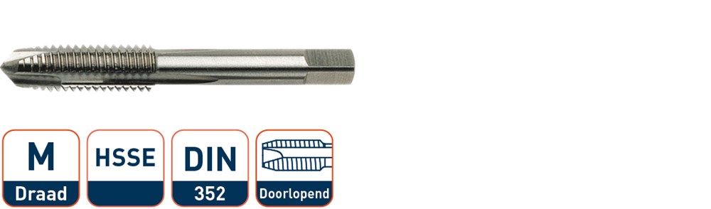 Rotec HSSE Machinetap DIN 352 M 3 x 0,5 - 3280300 - 328.0300