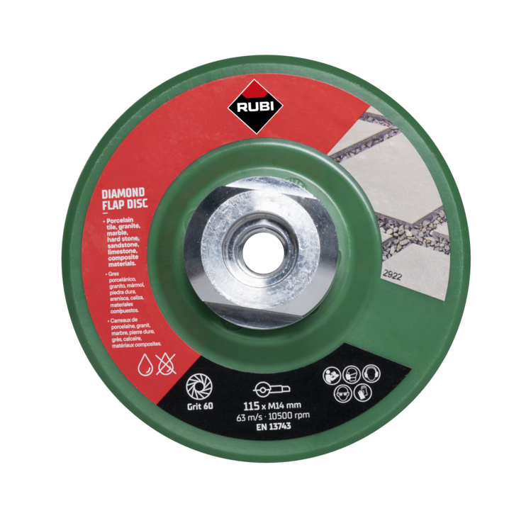 Rubi Flap disc 50 60 COA. Korrel | 115mm | M14 32921