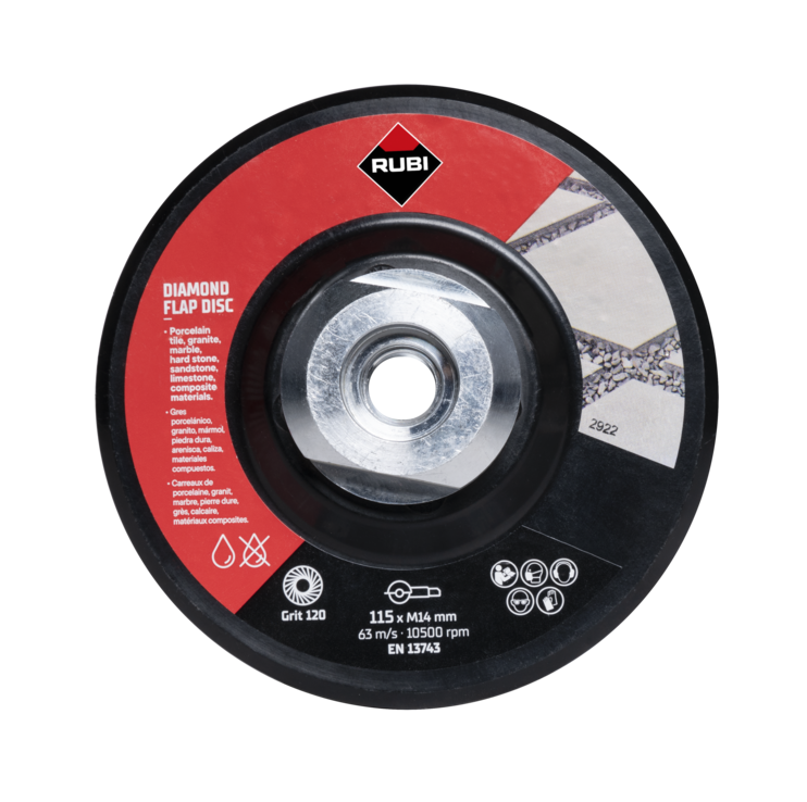 Rubi Flap Disc 115 mm Korrel 100/120