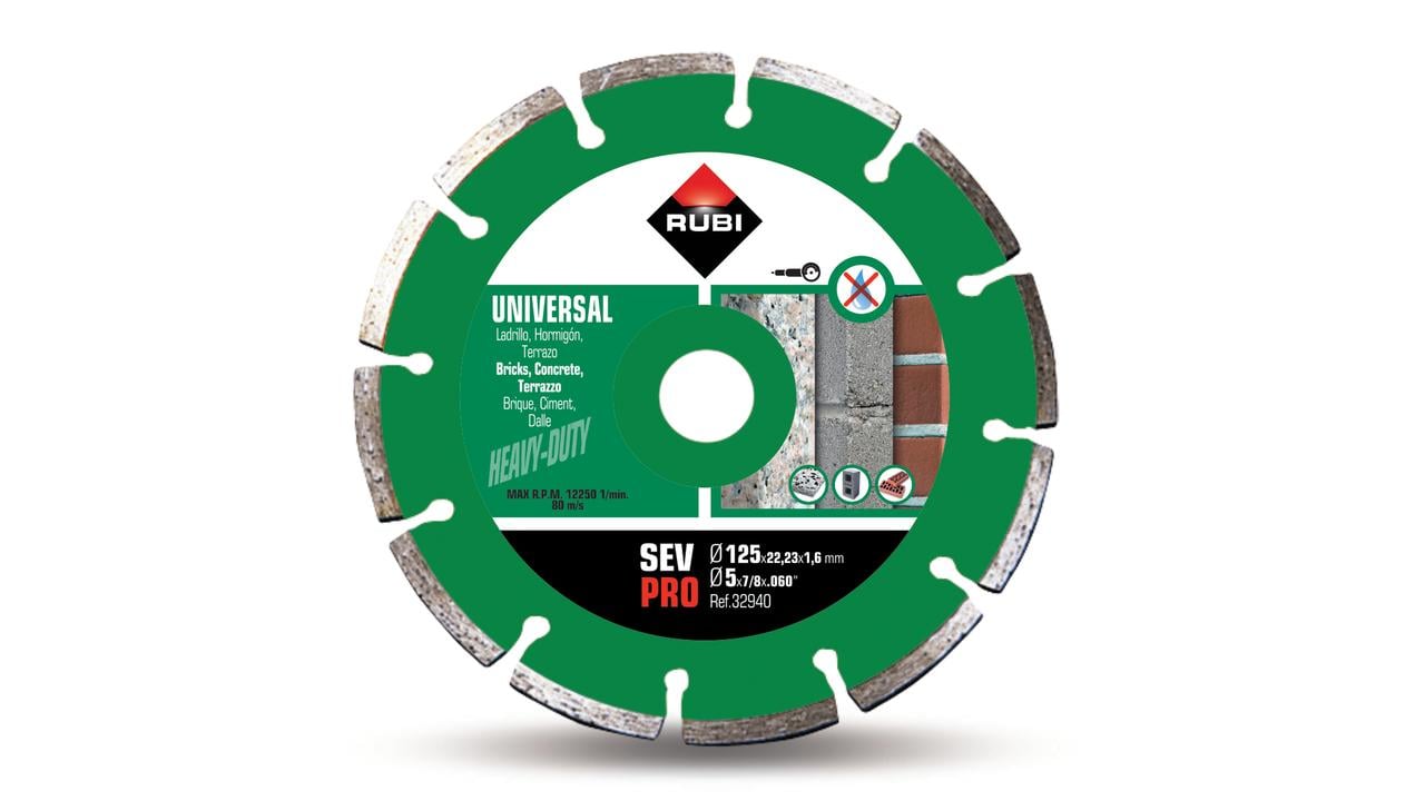 Rubi SEV 125 Pro Gesegmenteerd Diamantzaagblad 32940