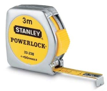 Stanley handgereedschap Rolbandmaat Powerlock | 3 meter (Plastic) - 0-33-238