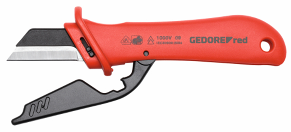 Gedore VDE-Kabelmes | Lemmetlengte 45 mm | Lengte 185 mm - 3301416