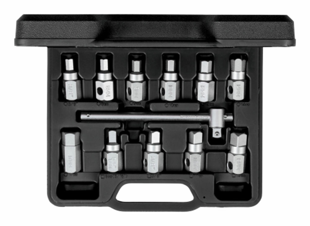 Gedore Olieaftapsleutelset | Q-Greep 3/8” | 12-delig - 3301544