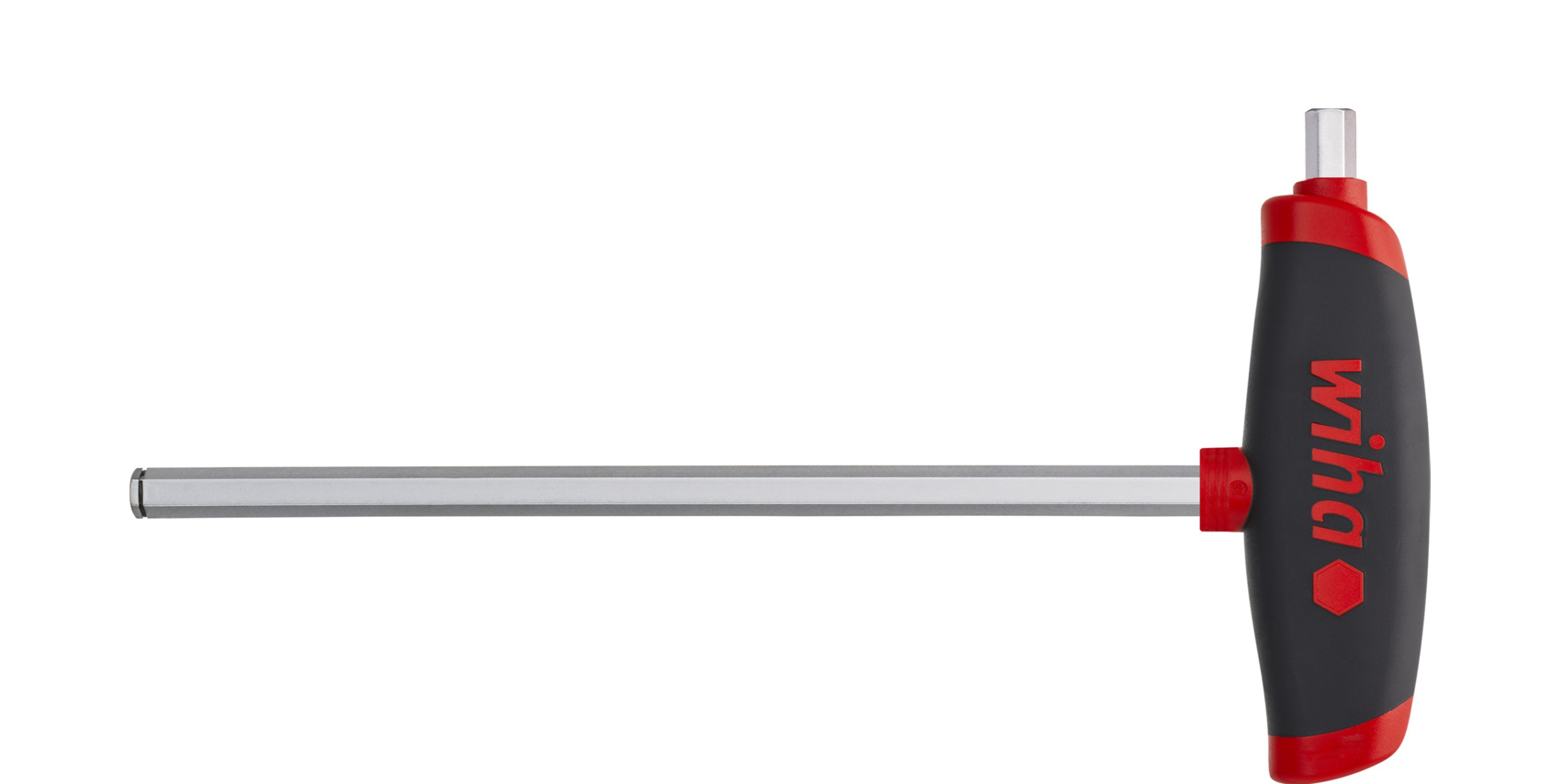 Wiha L-sleutel met T-greep ComfortGrip Zeskant MagicRing® met zijaandrijving, mat verchroomd (45440) 3 x 100 mm