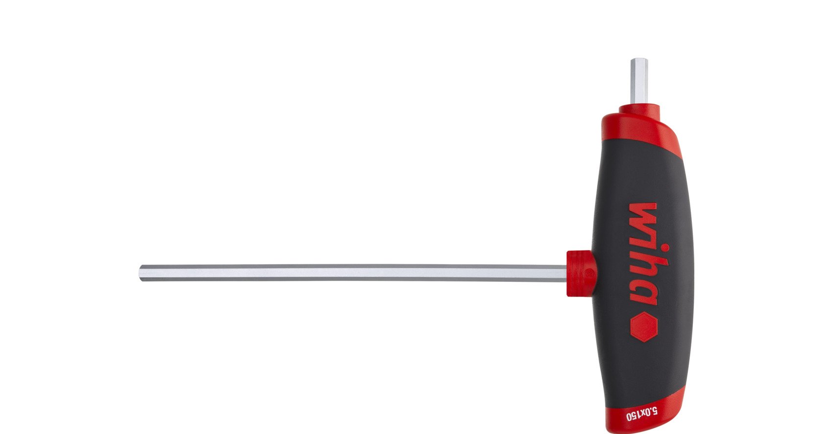 Wiha 334DS020100-01 Stiftsleutel met dwarsgreep ComfortGrip zeskantkogelkop met zijpunt mat verchroomd 2.0 mm - 45431