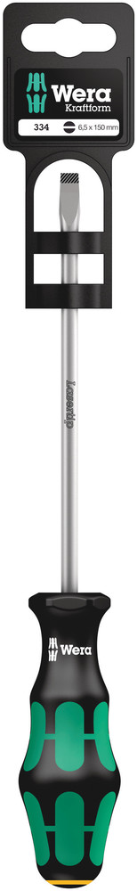 Wera 334 SB Zaagsnede Schroevendraaier, Garage Kling, 1,2 x 6,5 x 150 mm - 1 stuk(s) - 05100030001