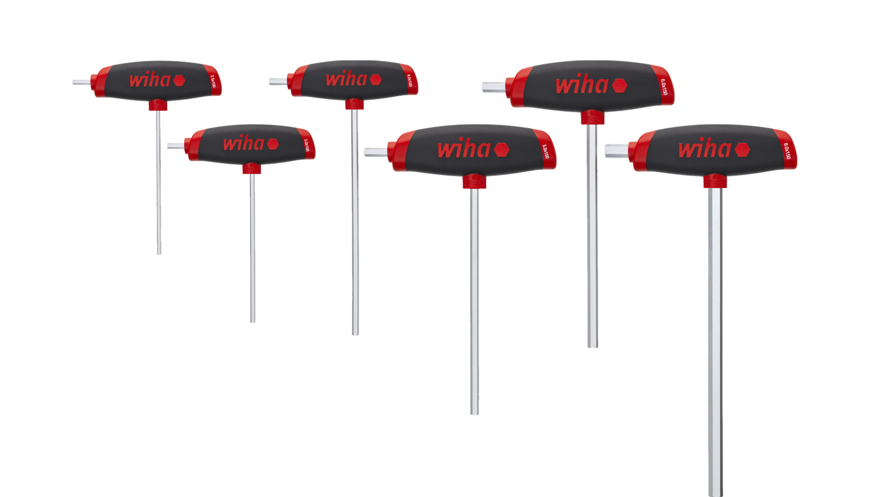 Wiha Stiftsleutelset | met dwarsgreep ComfortGrip | 6-delig 45620