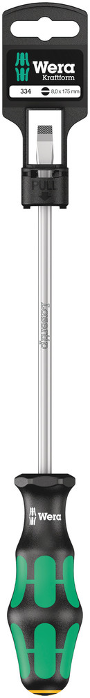 Wera 334 Zaagsnede Schroevendraaier, Garage Kling, SB, 1,2 x 8,0 x 175 mm - 1 stuk(s) - 05100031001