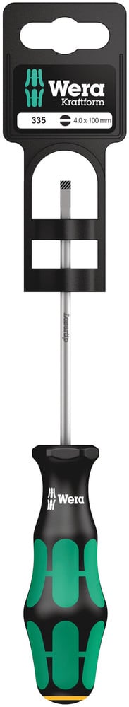 Wera 335 SB Zaagsnede Schroevendraaier, Electriciën Kling, 1,0 x 5,5 x 125 mm - 1 stuk(s) - 05100044001