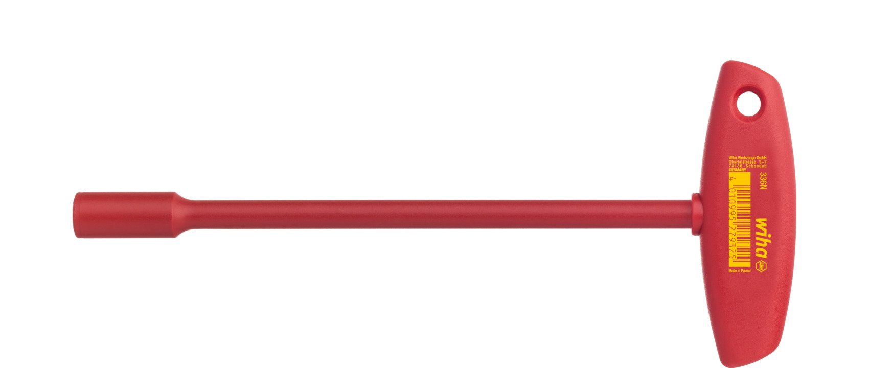Wiha Dopsleutel met dwarsgreep electric zeskant | 17 x 230 mm - 27935 - 27935