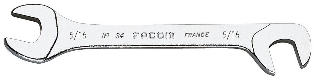 Facom steeksleutel micromechanica, bek 15° en 75° gebogen 1/4&apos; - 34.1/4
