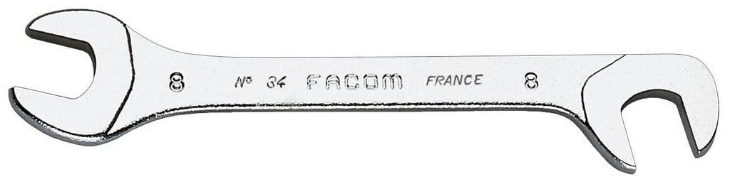 Facom steeksleutel micromechanica, bek 15° en 75° gebogen 16 mm - 34.16