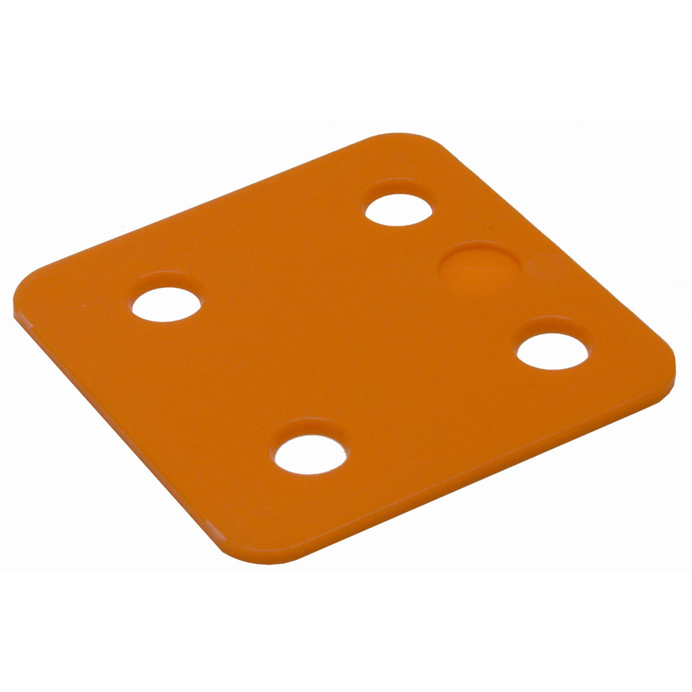 GB drukplaat zonder sleuf 2 x70x70mm oranje etiket; 48 per zak | 240 stuks 17534702