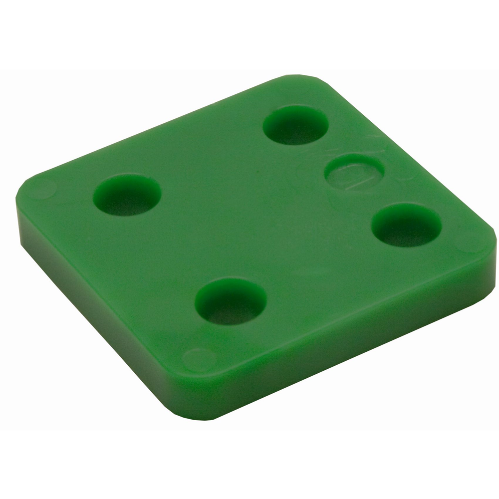 GB drukplaat zonder sleuf 10x70x70mm groen etiket; 48 per zak | 144 stuks 17534710