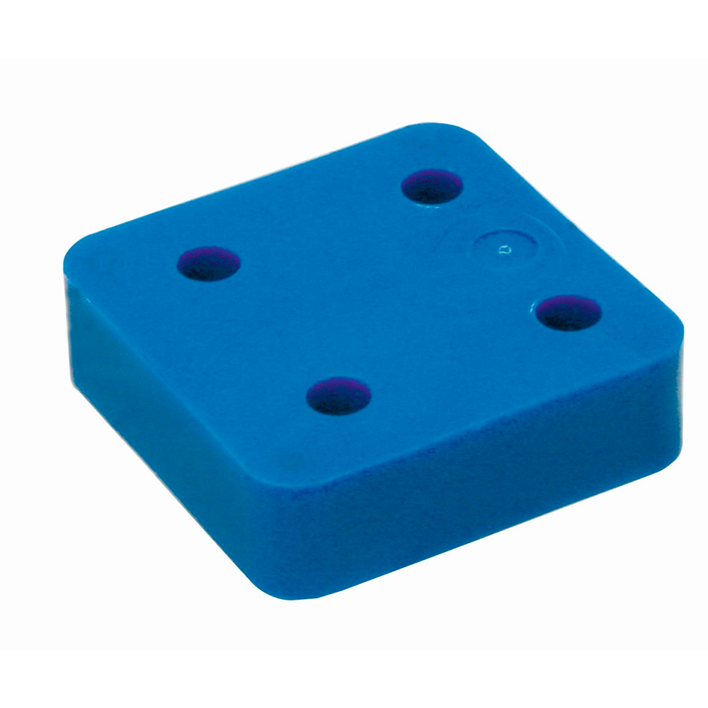 GB drukplaat zonder sleuf 20mm blauw; 48 per zak | 48 stuks - 17434720