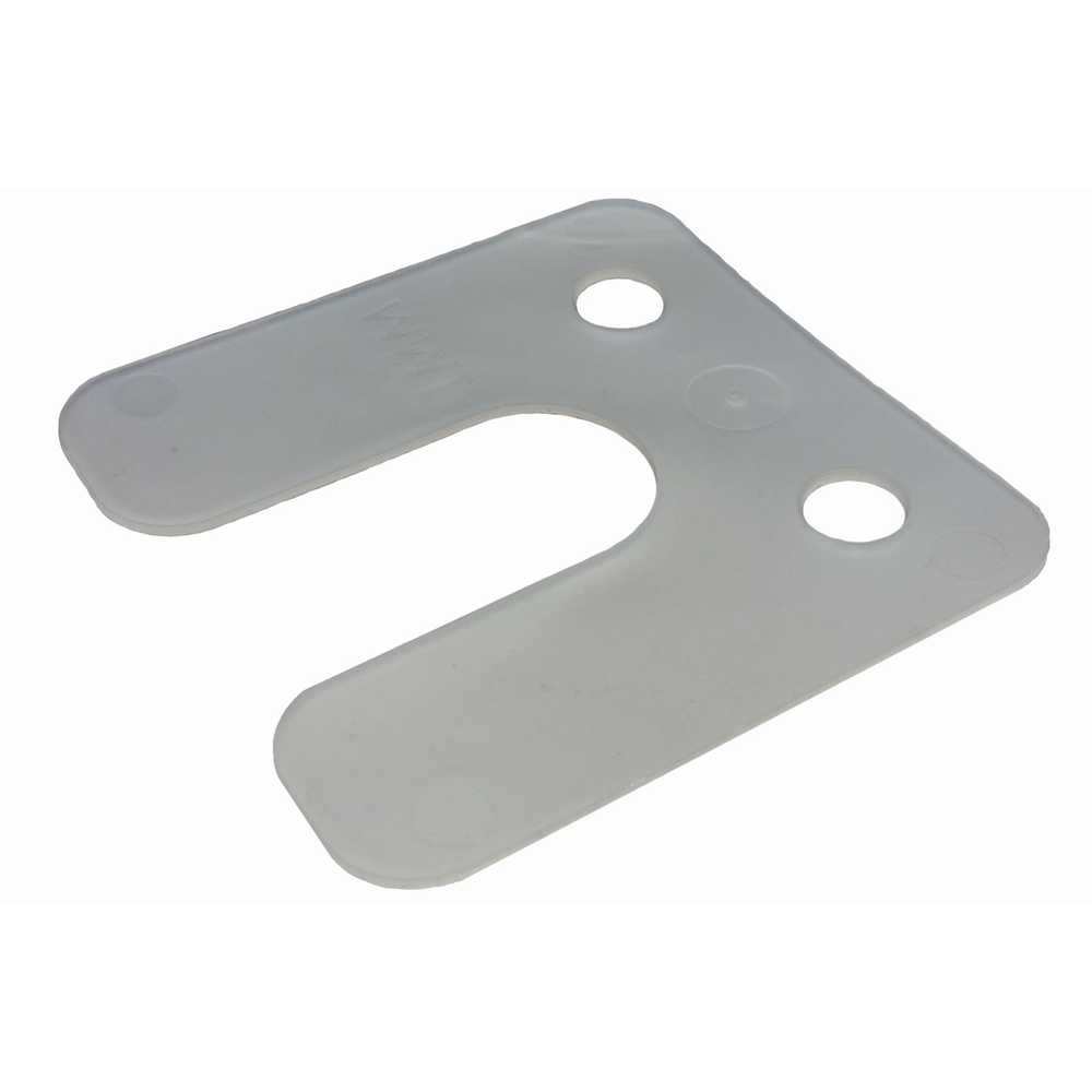 GB drukplaat met sleuf 1mm transparant etiket; 96 per zak | 480 stuks 17434741
