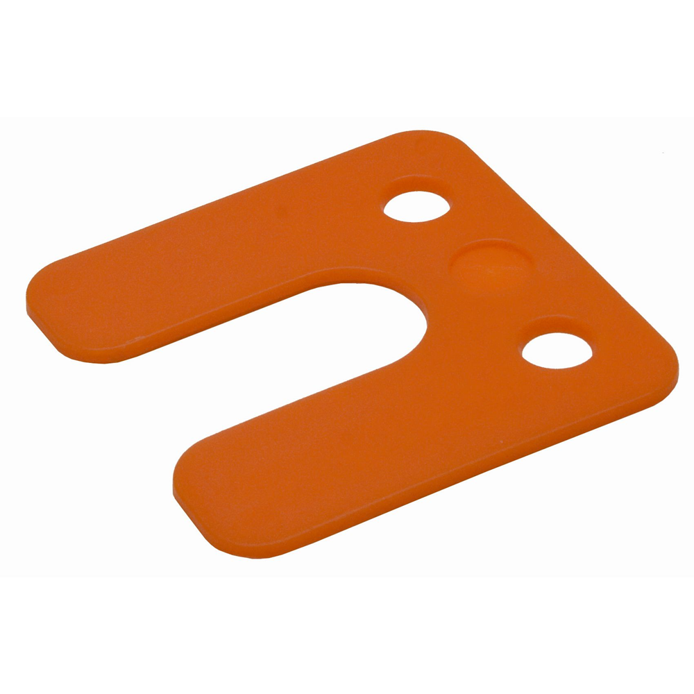 GB drukplaat met sleuf 2mm oranje etiket; 48 per zak | 240 stuks 17434742