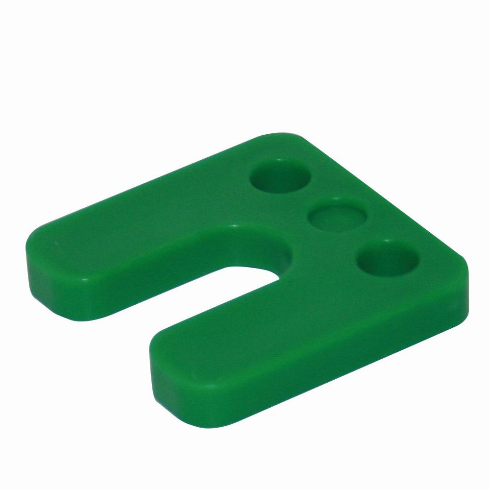 GB drukplaat met sleuf 10mm groen etiket; 48 per zak | 144 stuks 17434750