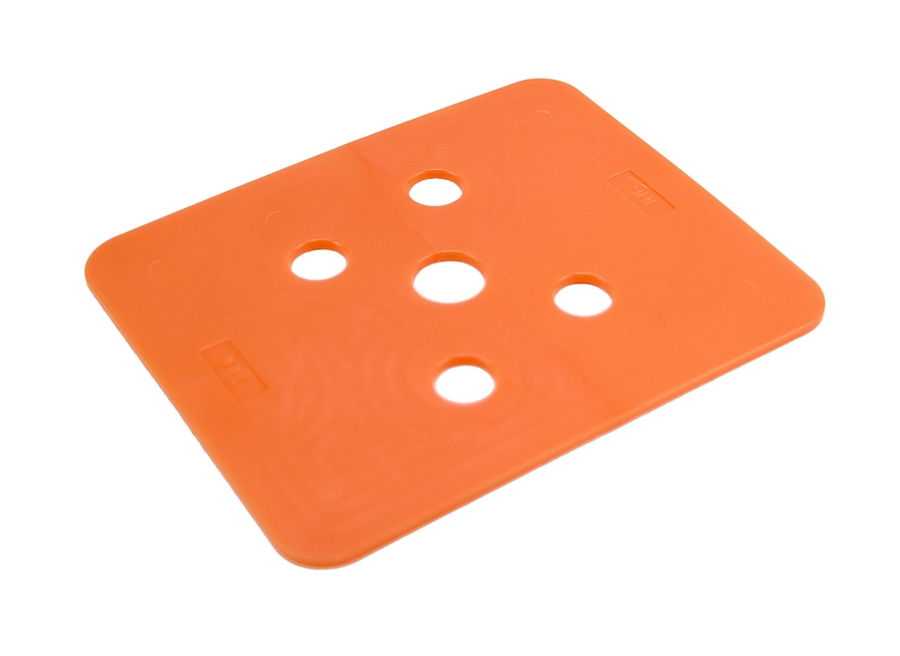 GB drukplaat zonder sleuf 2mm oranje; 144 stuks per zak | 144 stuks 3491020144