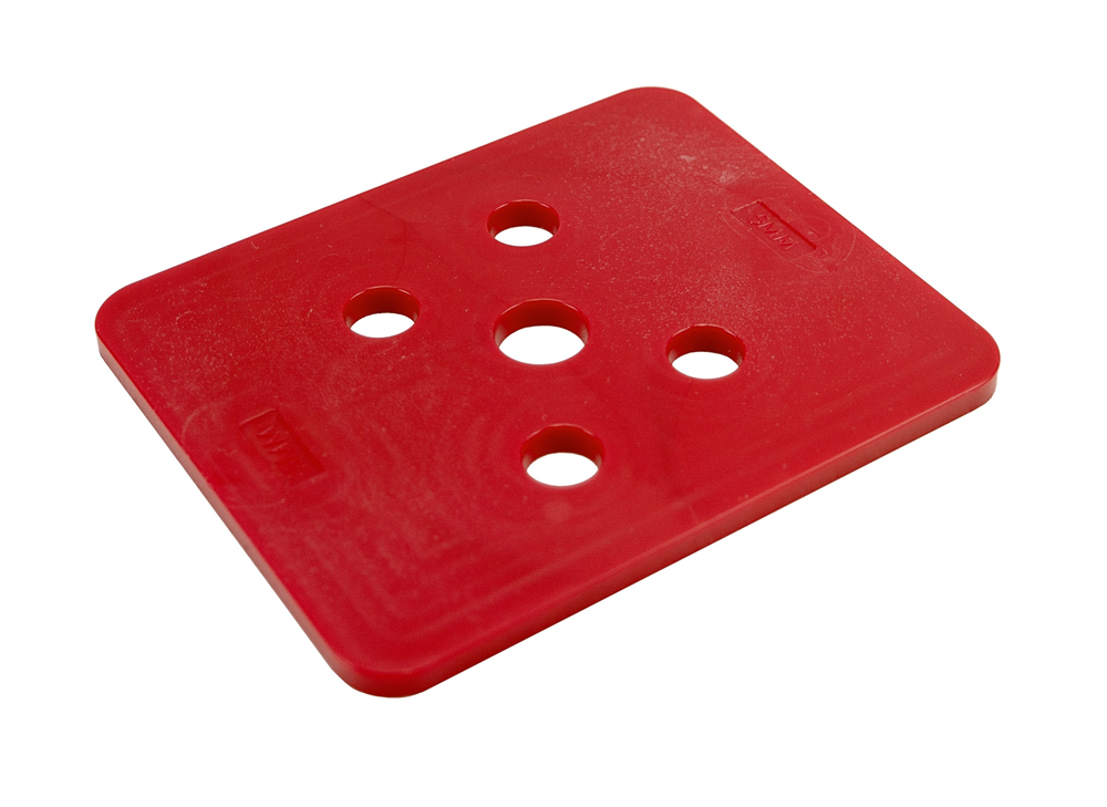 GB drukplaat zonder sleuf 5mm rood; 96 stuks per zak | 96 stuks 3491050096