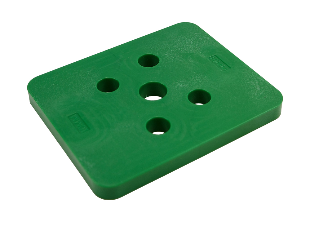 GB drukplaat zonder sleuf 10mm groen; 48 stuks per zak | 48 stuks 3491100048