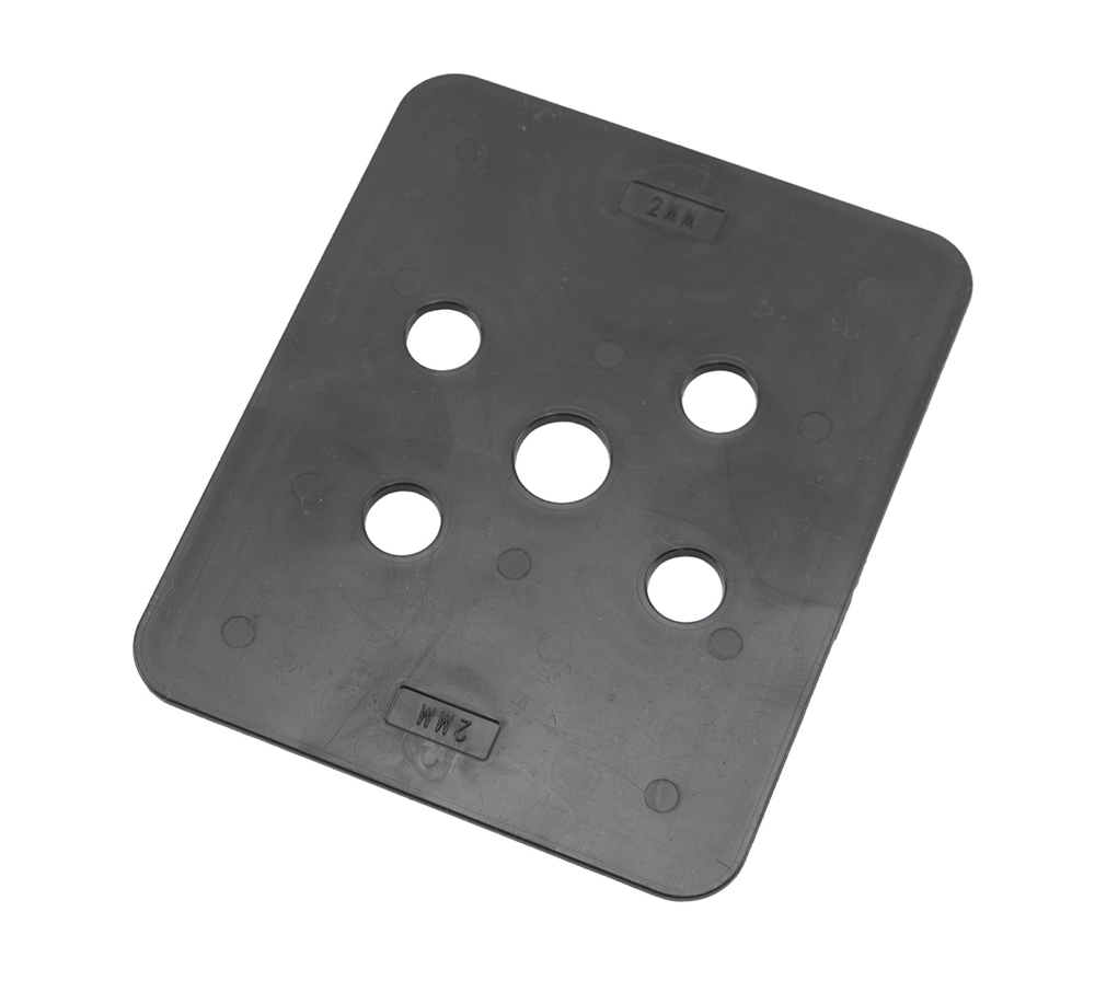 GB hogedrukplaat 100x120x2 ABS drukbelasting 16200kg; 144 per zak | 144 stuks 349202