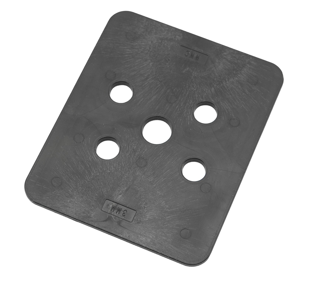 GB hogedrukplaat 100x120x3 ABS drukbelasting 16200kg; 144 per zak | 144 stuks 349203
