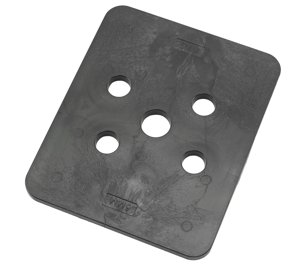 GB hogedrukplaat 100x120x5 ABS drukbelasting 16200kg; 96 per zak | 96 stuks 349205