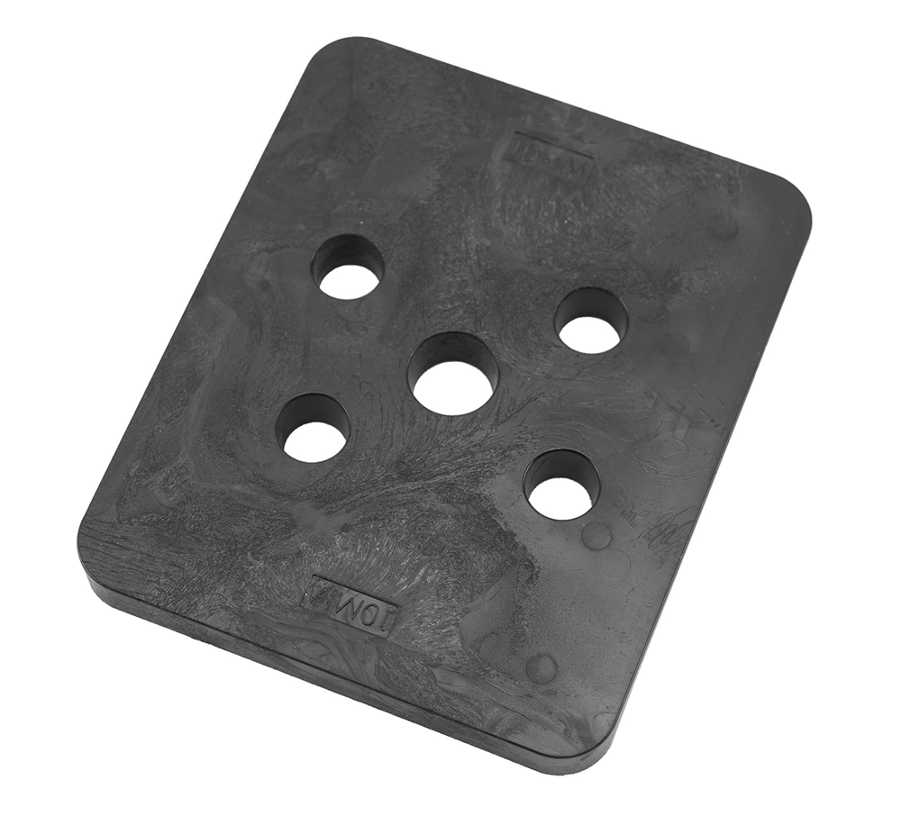 GB hogedrukplaat 100x120x10 ABS drukbelasting 16200kg; 48 per zak | 48 stuks 349210