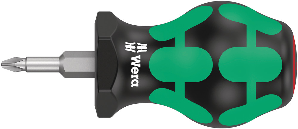 Wera Schroevendraaier | maat PH 1 | klinglengte 25 mm | 2-componentengreep | ronde kling | 1 stuk - 05008850001 - 05008850001