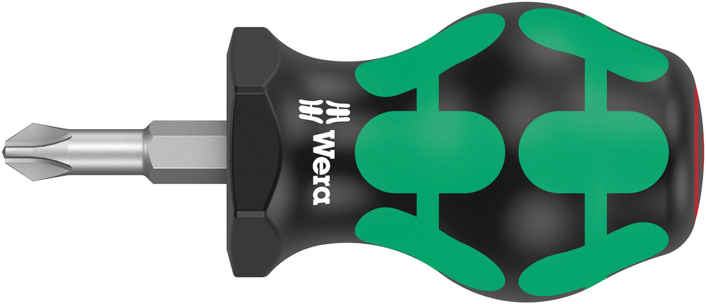 Wera Schroevendraaier | maat PH 2 | klinglengte 25 mm | 2-componentengreep | ronde kling | 1 stuk - 05008851001 - 05008851001